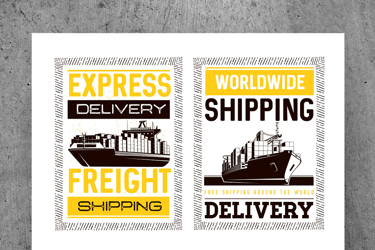 Express and Worldwide shipping in Flyer Templates - product preview 8