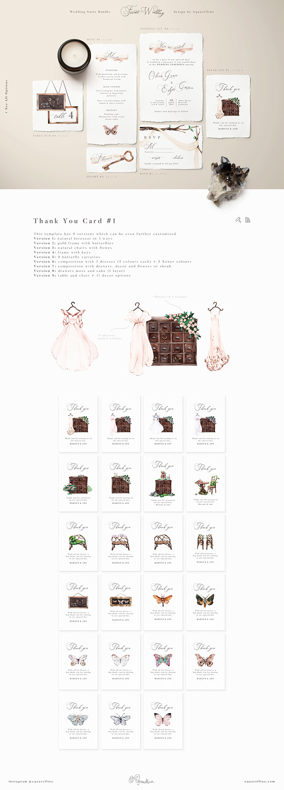 Forest Wedding Suite BUNDLE in Wedding Templates - product preview 7