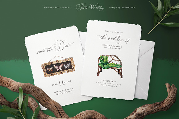 Forest Wedding Suite BUNDLE in Wedding Templates - product preview 15