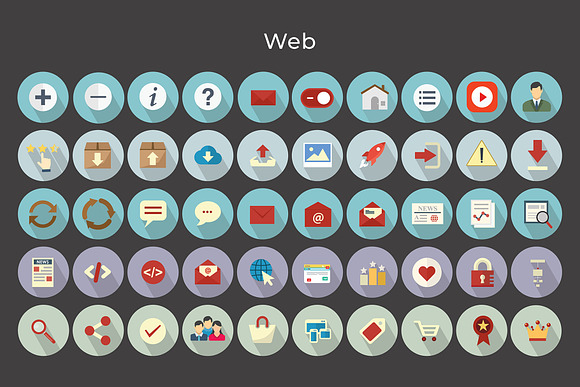 Flat Vector Icons Web Pack V2 in Icons - product preview 4
