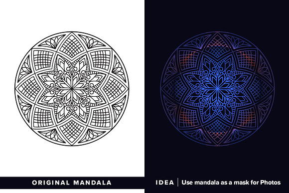 530 Vector Mandala Ornaments Bundle in Illustrations - product preview 16
