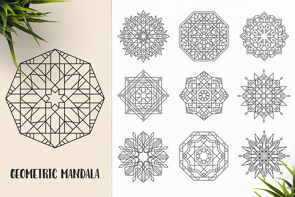 530 Vector Mandala Ornaments Bundle in Illustrations - product preview 37