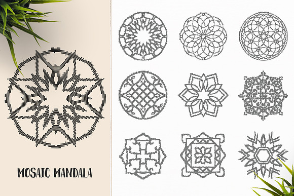 530 Vector Mandala Ornaments Bundle in Illustrations - product preview 39