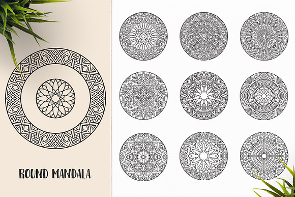 530 Vector Mandala Ornaments Bundle in Illustrations - product preview 53