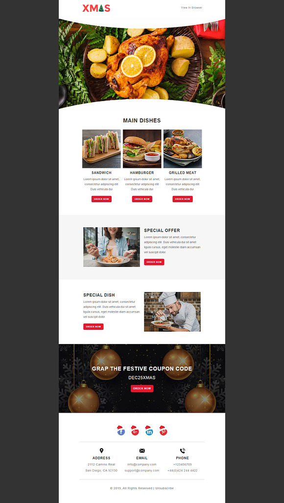 X-MAS - Responsive Email Templates in Invitation Templates - product preview 3