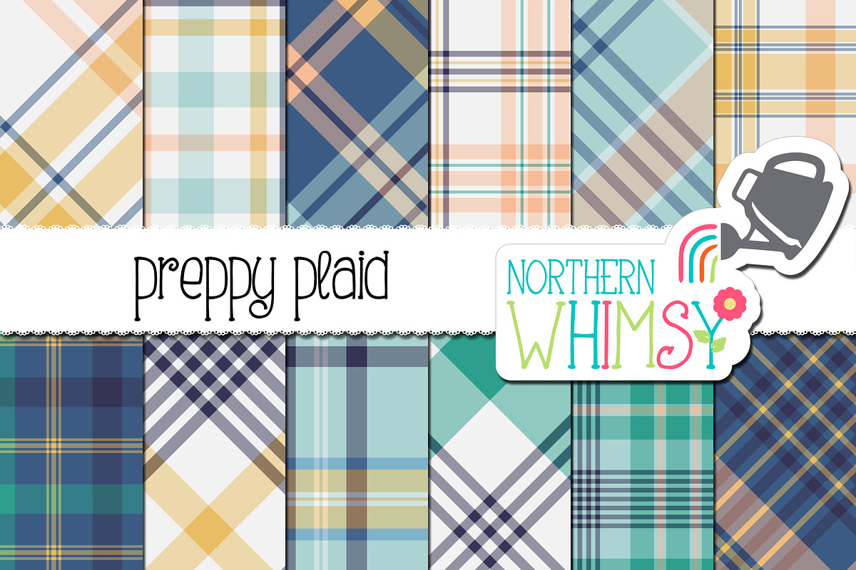 Preppy Plaid Patterns in Patterns - product preview 8