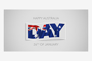 Happy Australia day vector banner