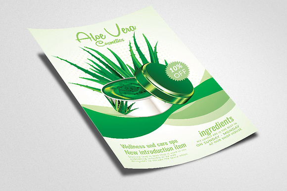 Aloe Vera Natural Cosmetics Poster in Flyer Templates - product preview 1
