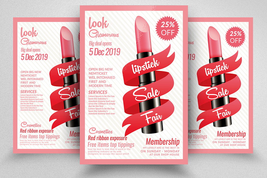 Beauty Cosmetics Product Flyer in Flyer Templates - product preview 8