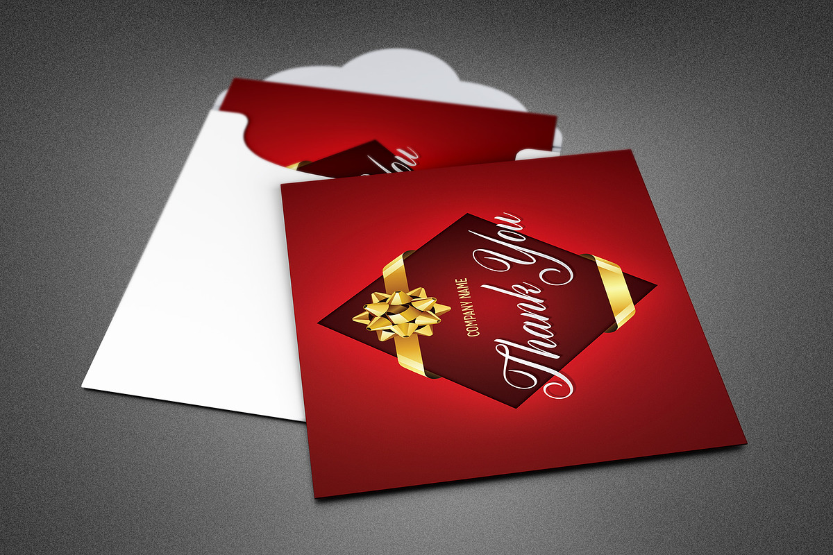 Company Christmas Thank You Card in Invitation Templates - product preview 8