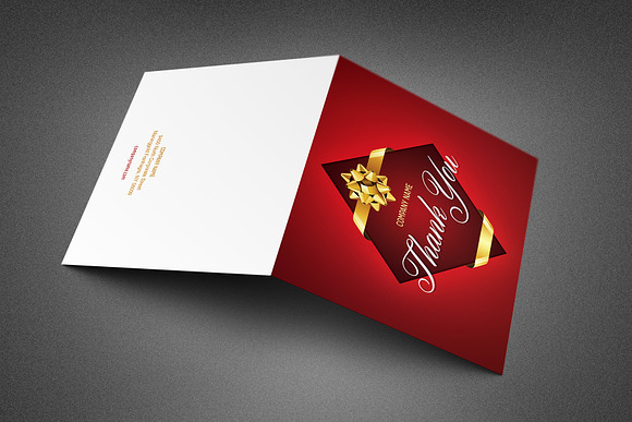 Company Christmas Thank You Card in Invitation Templates - product preview 2