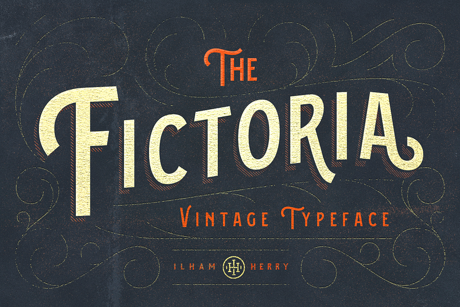 Fictoria Typeface in Display Fonts - product preview 8