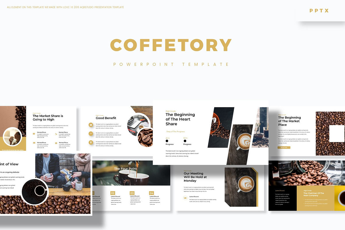 Coffetory - Powerpoint Template in PowerPoint Templates - product preview 8