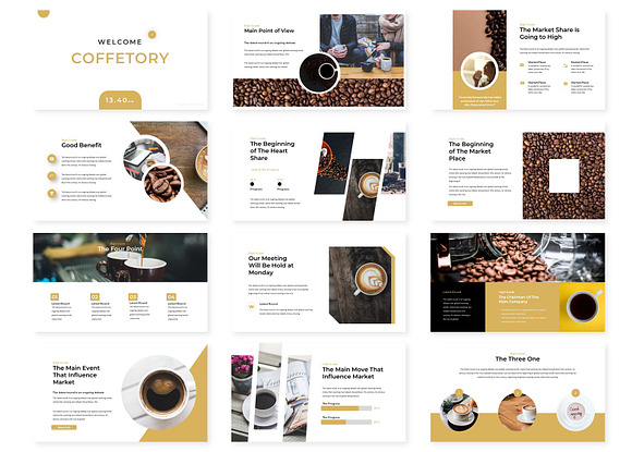 Coffetory - Powerpoint Template in PowerPoint Templates - product preview 1