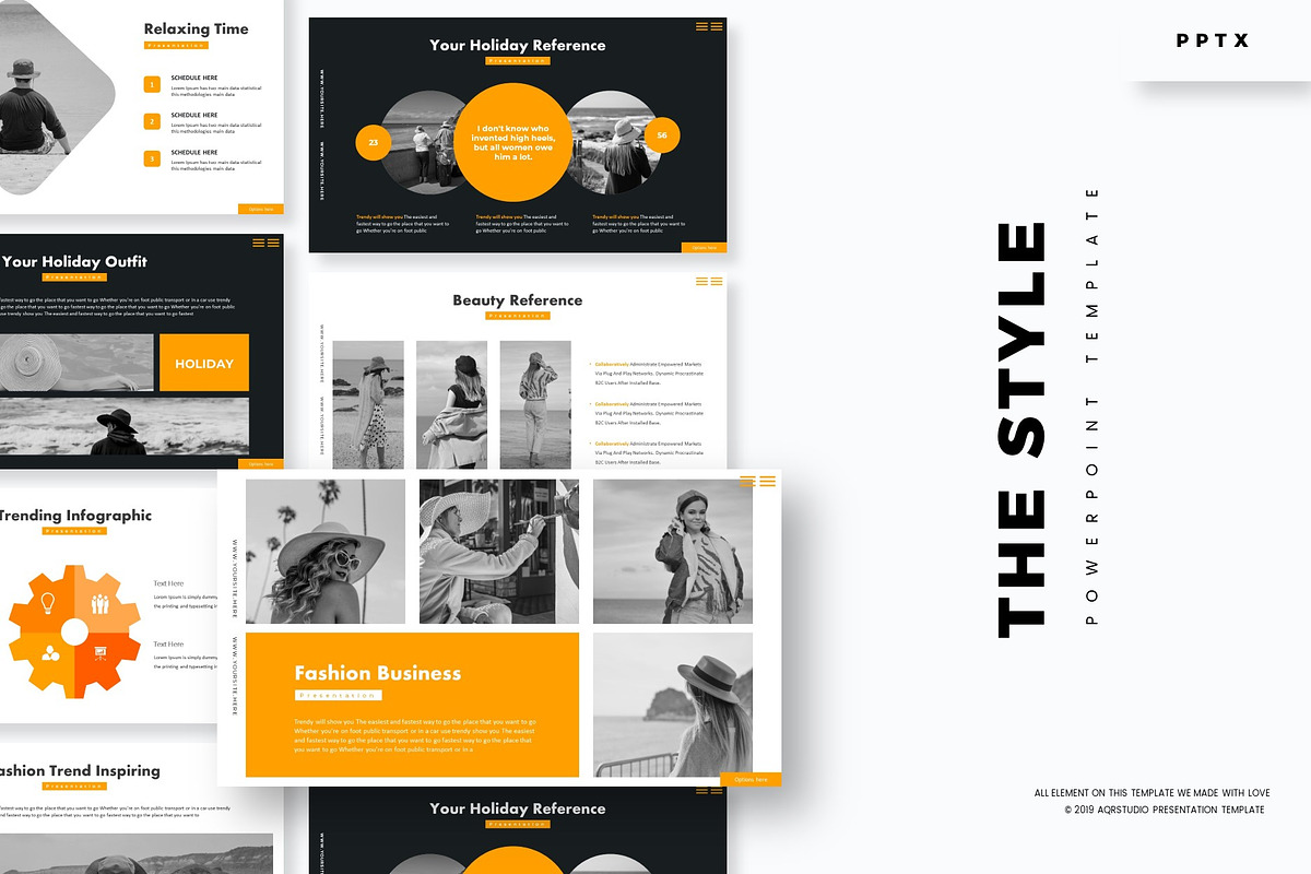 The Style - Powerpoint Template in PowerPoint Templates - product preview 8