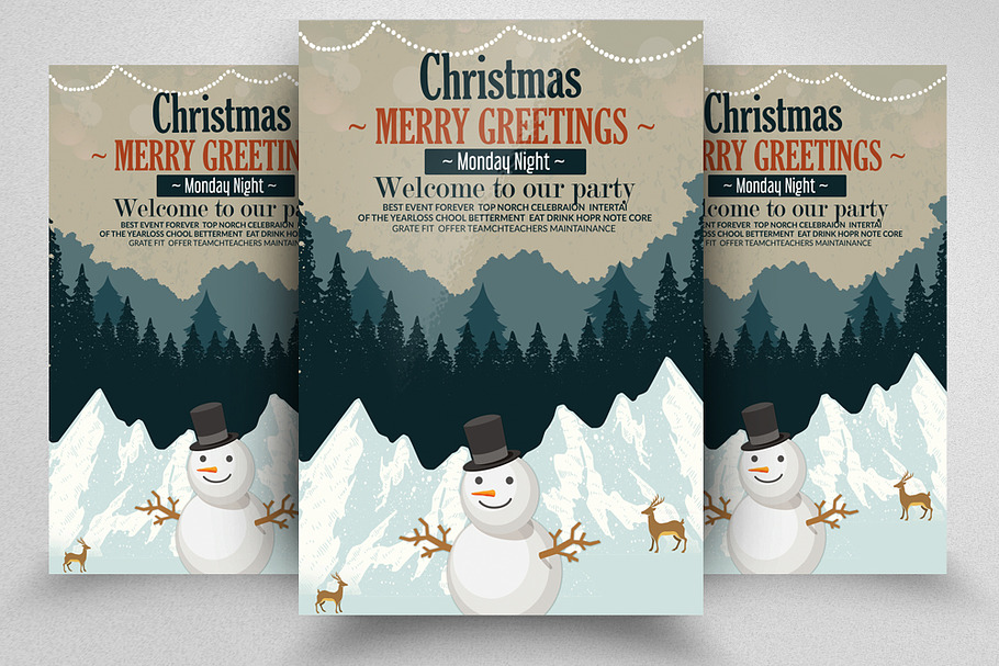 Merry Christmas Greeting Flyer in Flyer Templates - product preview 8