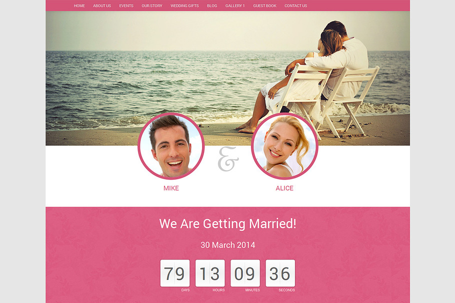 Wedding Website Template HTML in HTML/CSS Themes - product preview 8
