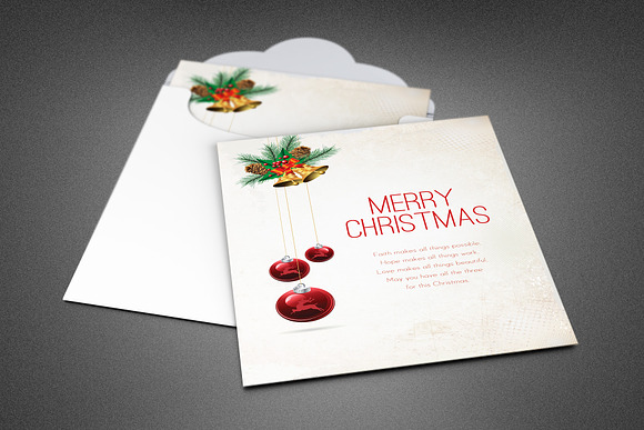 Merry Christmas Greeting Card in Invitation Templates - product preview 1