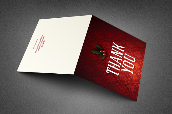 Ornate Christmas Thank You Card in Invitation Templates - product preview 2