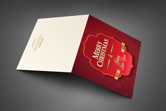 Retro Christmas Greeting Card in Invitation Templates - product preview 2