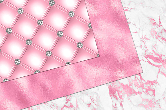 Glitzy Pink Digital Paper in Textures - product preview 4