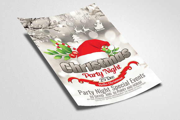 Christmas Greeting Flyer/Poster Temp in Flyer Templates - product preview 1