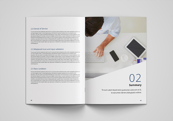 White Paper 30 Pages in Brochure Templates - product preview 3
