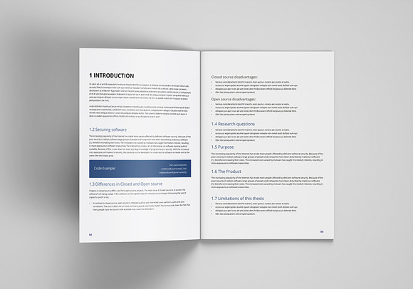 White Paper 30 Pages in Brochure Templates - product preview 5
