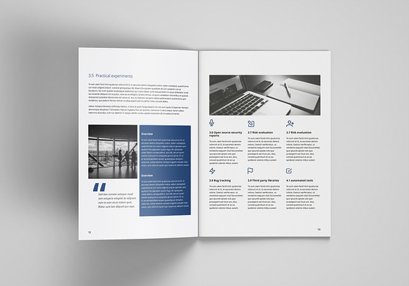 White Paper 30 Pages in Brochure Templates - product preview 6