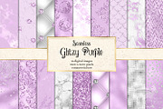 Glitzy Purple Digital Paper