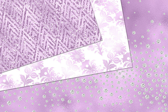 Glitzy Purple Digital Paper in Textures - product preview 3