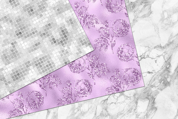 Glitzy Purple Digital Paper in Textures - product preview 4