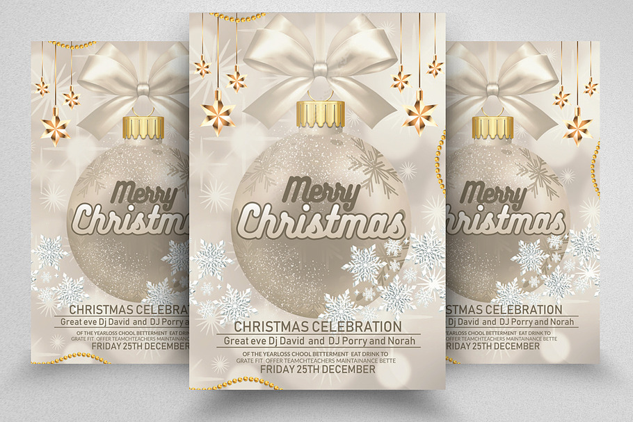 Christmas Greeting Flyer Template in Flyer Templates - product preview 8