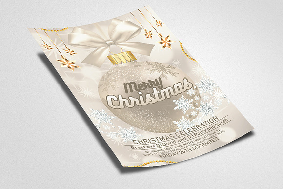 Christmas Greeting Flyer Template in Flyer Templates - product preview 1