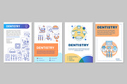Dentistry brochure template layout