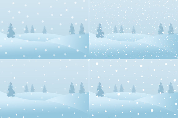 Snow clipart overlays in Illustrations - product preview 1