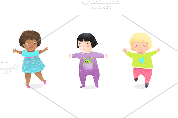 Kids Happy Characters Collection in Illustrations - product preview 1
