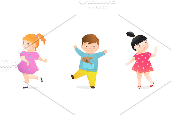 Kids Happy Characters Collection in Illustrations - product preview 3