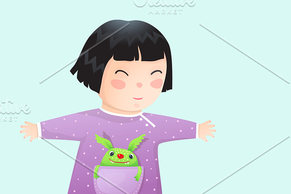 Kids Happy Characters Collection in Illustrations - product preview 7
