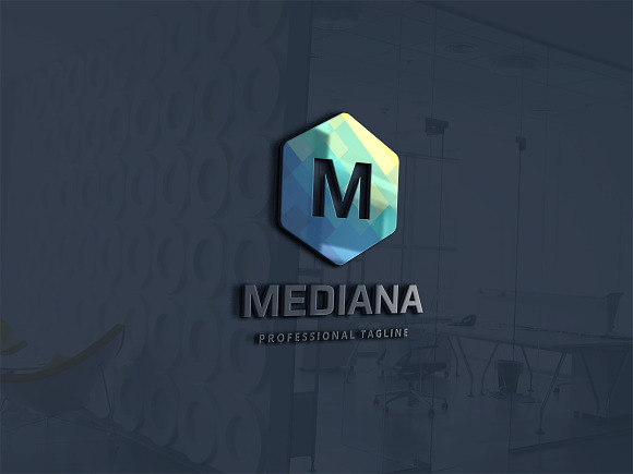 Mediana Letter M Logo in Logo Templates - product preview 1