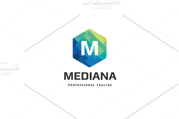 Mediana Letter M Logo in Logo Templates - product preview 2