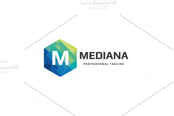Mediana Letter M Logo in Logo Templates - product preview 3