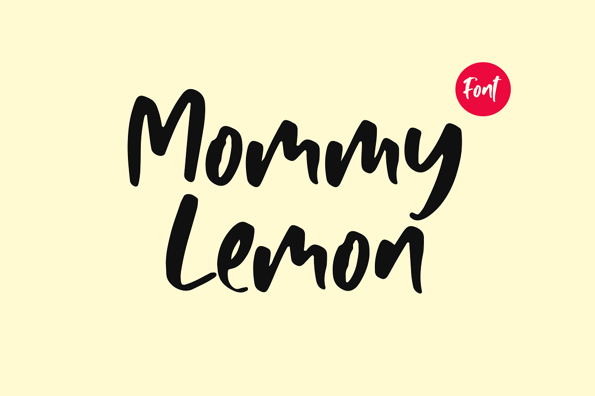 Mommy Lemon - Fun Typeface in Display Fonts - product preview 8