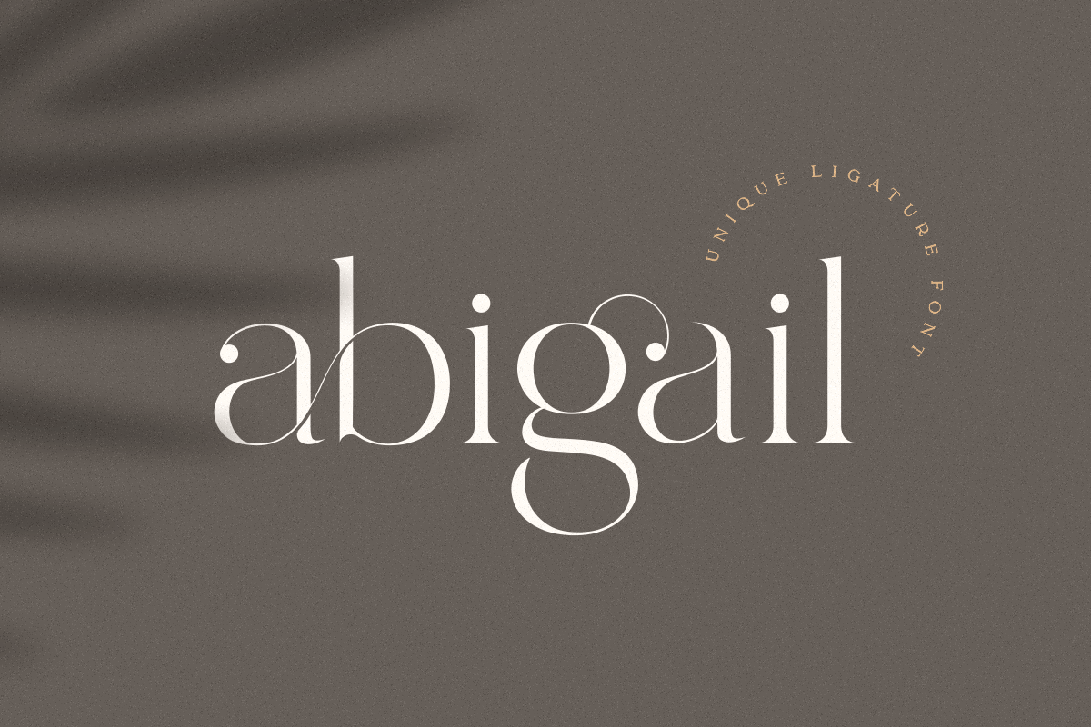 abigail - unique ligature font in Display Fonts - product preview 8