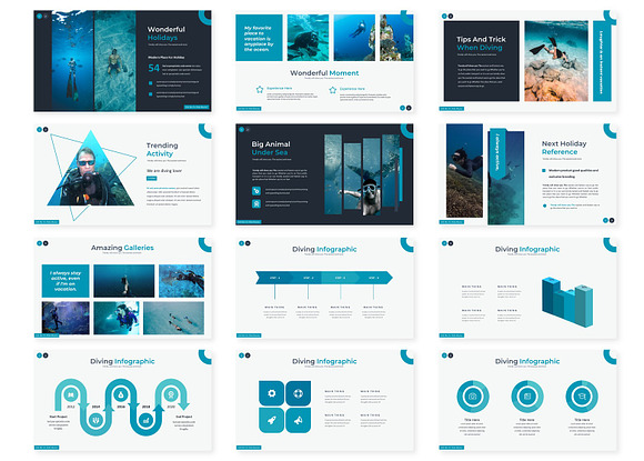 The Dive - Google Slides Template in Google Slides Templates - product preview 2