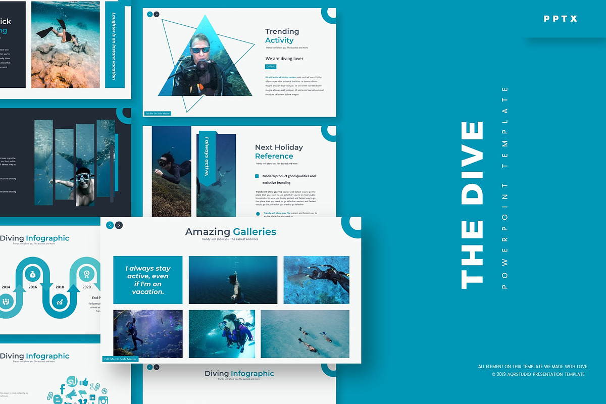 The Dive - Powerpoint Template in PowerPoint Templates - product preview 8