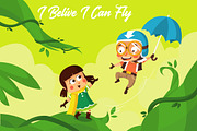 I Belive I Can Fly - Mascot & Logo