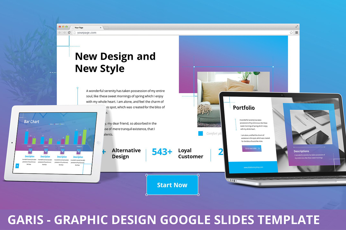 Garis - Google Slides Template in Google Slides Templates - product preview 8