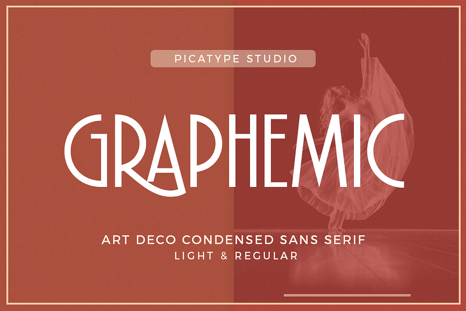 Graphemic | Deco Condensed Sans in Sans-Serif Fonts