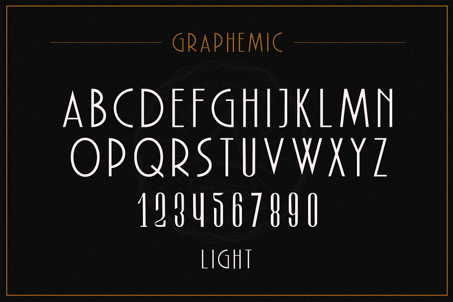 Graphemic | Deco Condensed Sans in Sans-Serif Fonts - product preview 8